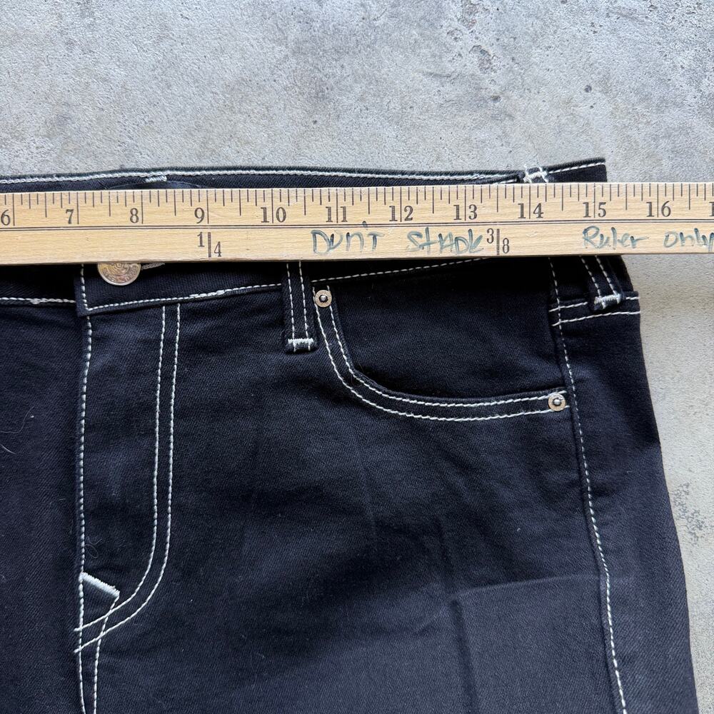 Vintage Y2K True Religion Becca Bootcut Flare Jeans Black 30 - Picture 5 of 7